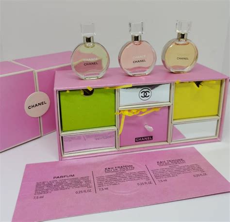 coffret mini parfum chanel|chanel miniature perfume set price.